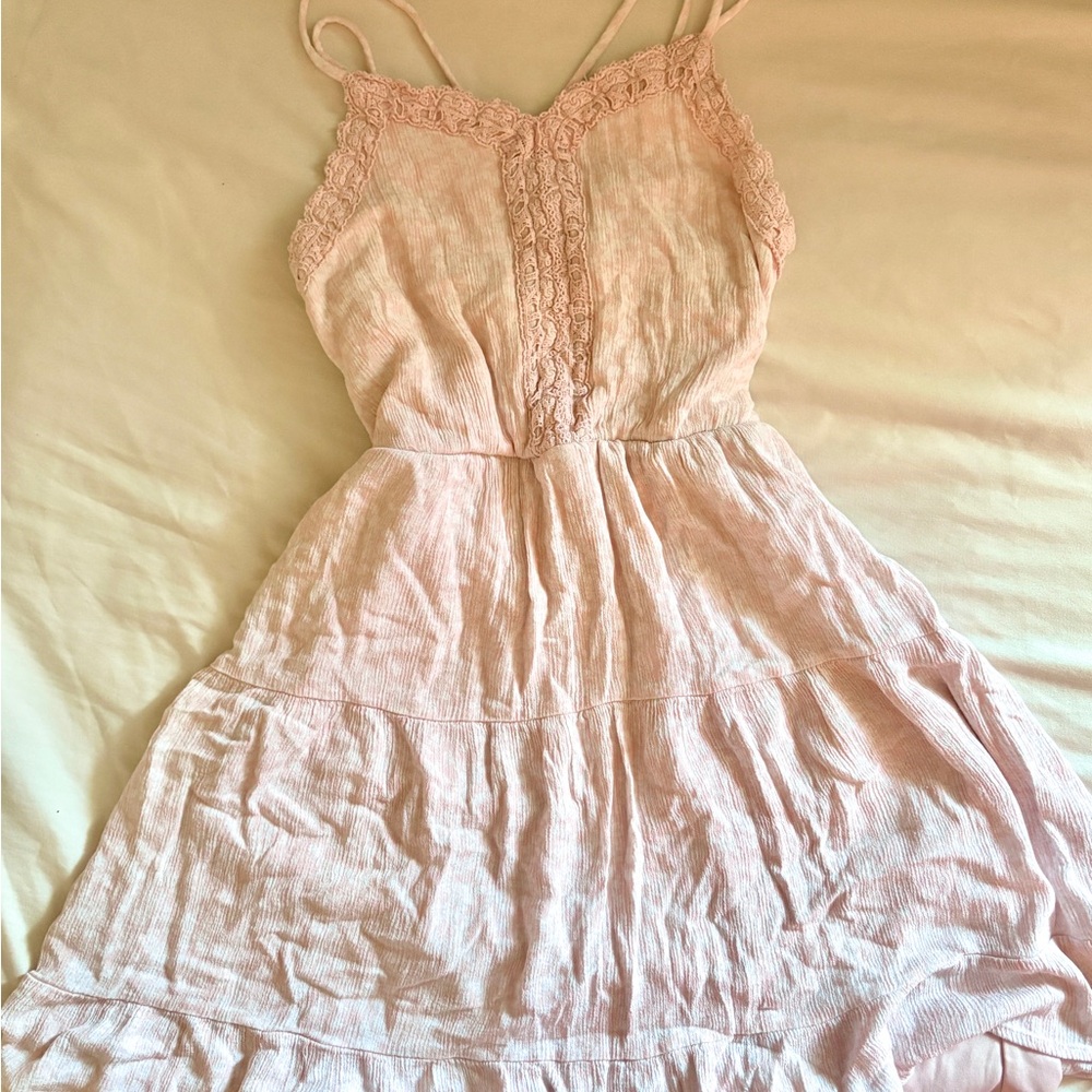 Light Pink Spaghetti Strap Sundress